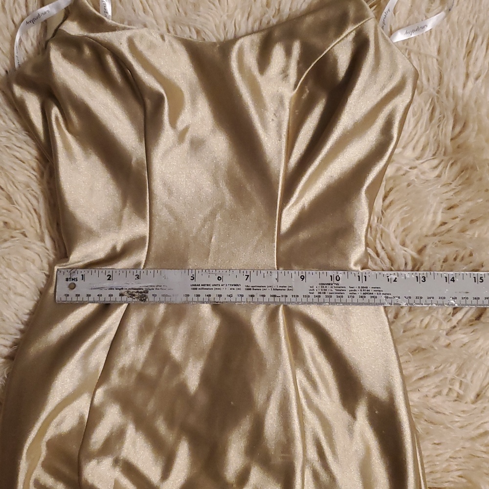 Ava Presley Style #35731, Brushed Gold Mermaid Gown With Cutout Back & Train - Picture 17 of 17